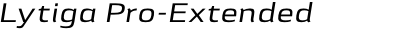 Lytiga Pro-Extended Medium Italic